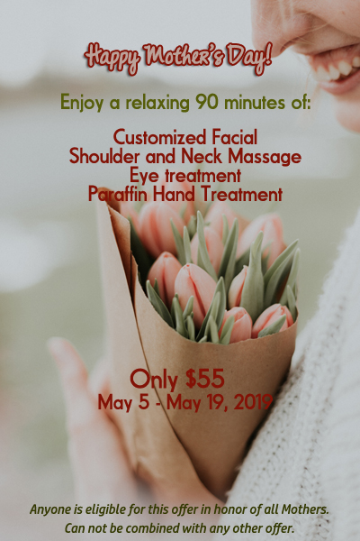 Mother's Day Facial Offer May 2019 Matthews NC